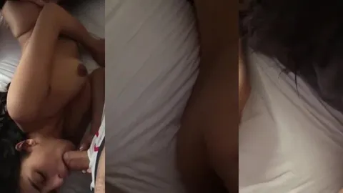 Bardan düşürdükleri üniversiteli Nesrine sırayla sakso yaptırıp sikiyorlar
