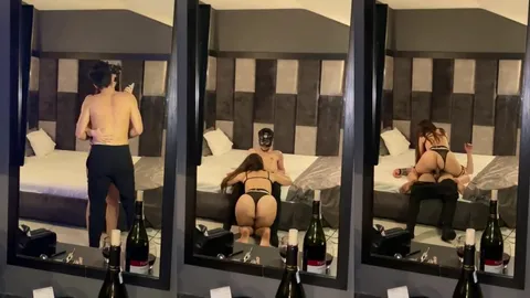 Otel Odasında Maskeli Escort ile Seks Yapıyorlar