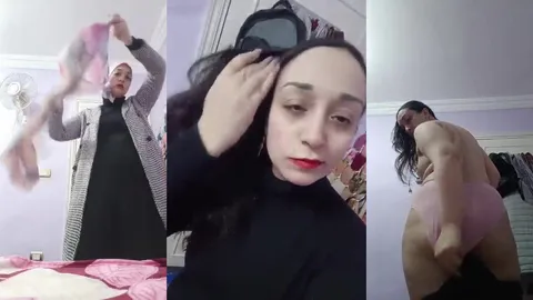 Bekar olgun türbanlı, sevgilisi için video çekti