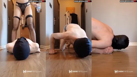 Türk Sahibeden Köleye Acımasız Çiş Aşağılaması ve Ezme Seansı