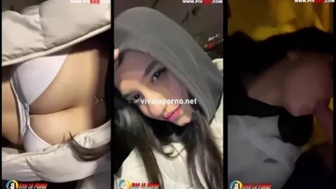 Türk Üniversiteli İfşa! Azgın Kız Dışarıda 2 Erkeğe Sakso Çekiyor