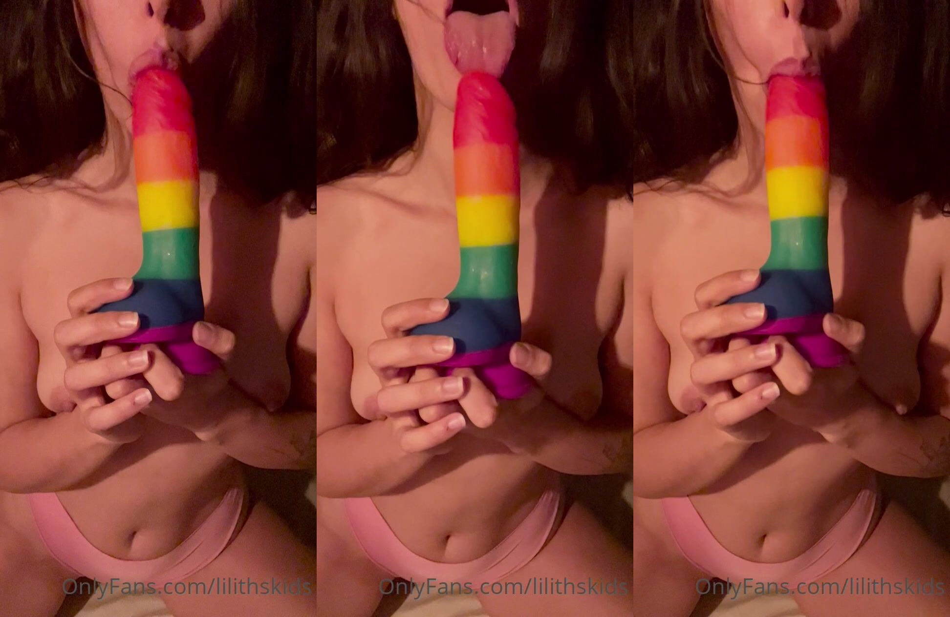 Gökkuşağı dildo – Lilith Kinky