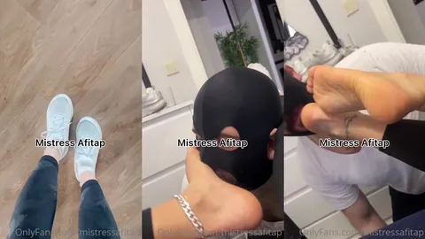 Konumuza dönelim, buraya terli sneakers hastası bir köle bıraktım • Mistress Afitap