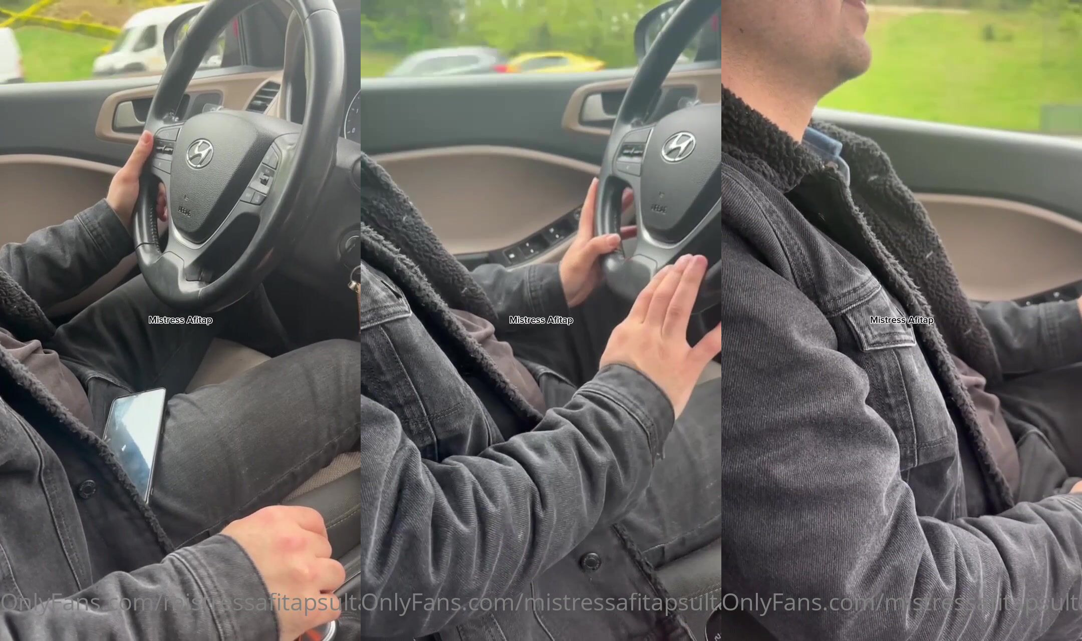 One behind cleaning the shoes Nd Sissy driving • Mistress Afitap