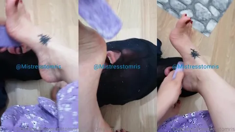 Ayak ölü deri törpüleme seansı köpeği • Mistress Tomris