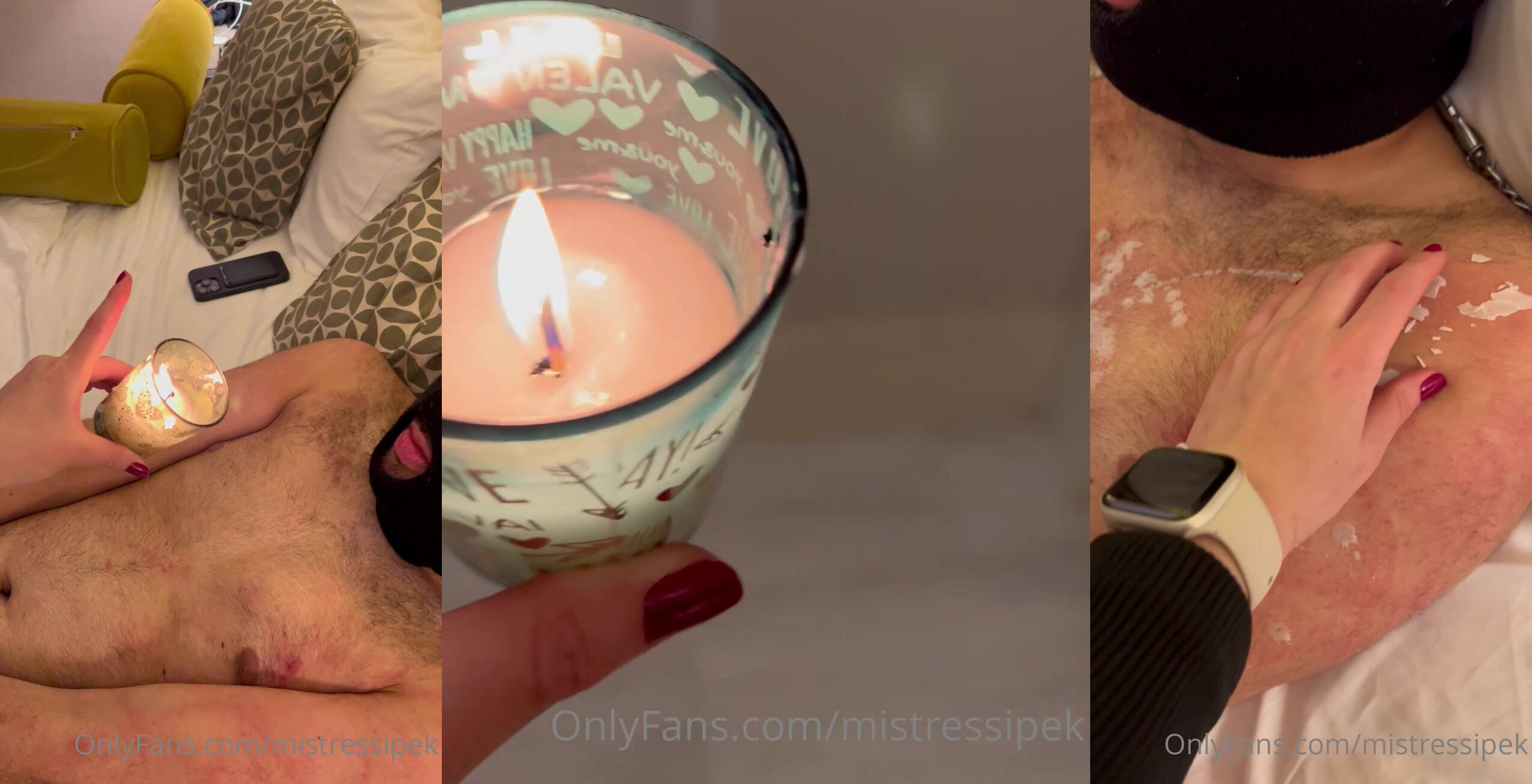 Mum damlatmayla canı çok yandı • Mistress İpek