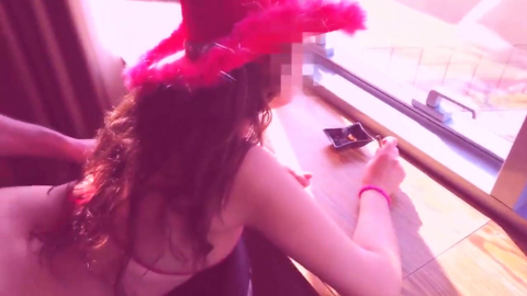 İzmirli Sevgilisini Pencereye Domaltmış Sikerken Ben Bu Göte Şapka Çıkarırım Diyor