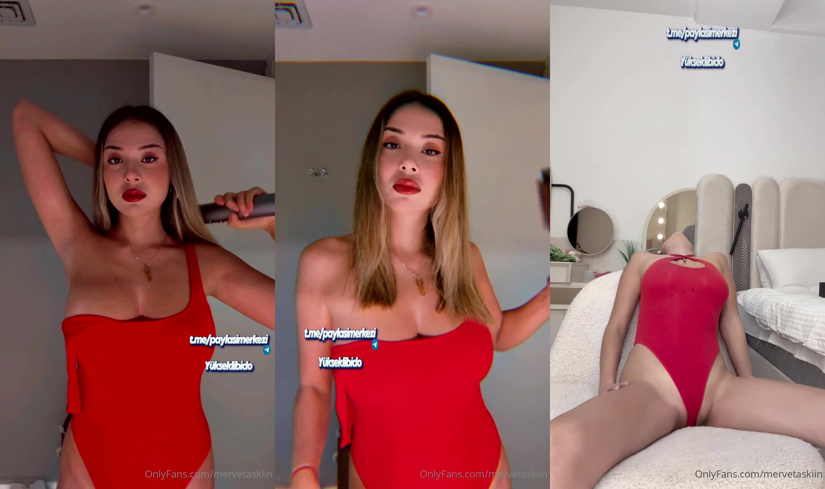 Merve Taşkın Dildo'nun Üstünde Sürtünüp Kendini Kudurtuyor