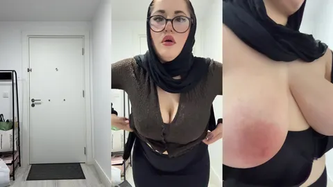 Türbanlı Hazal Kılınç soyunup amını parmaklıyor inliyor