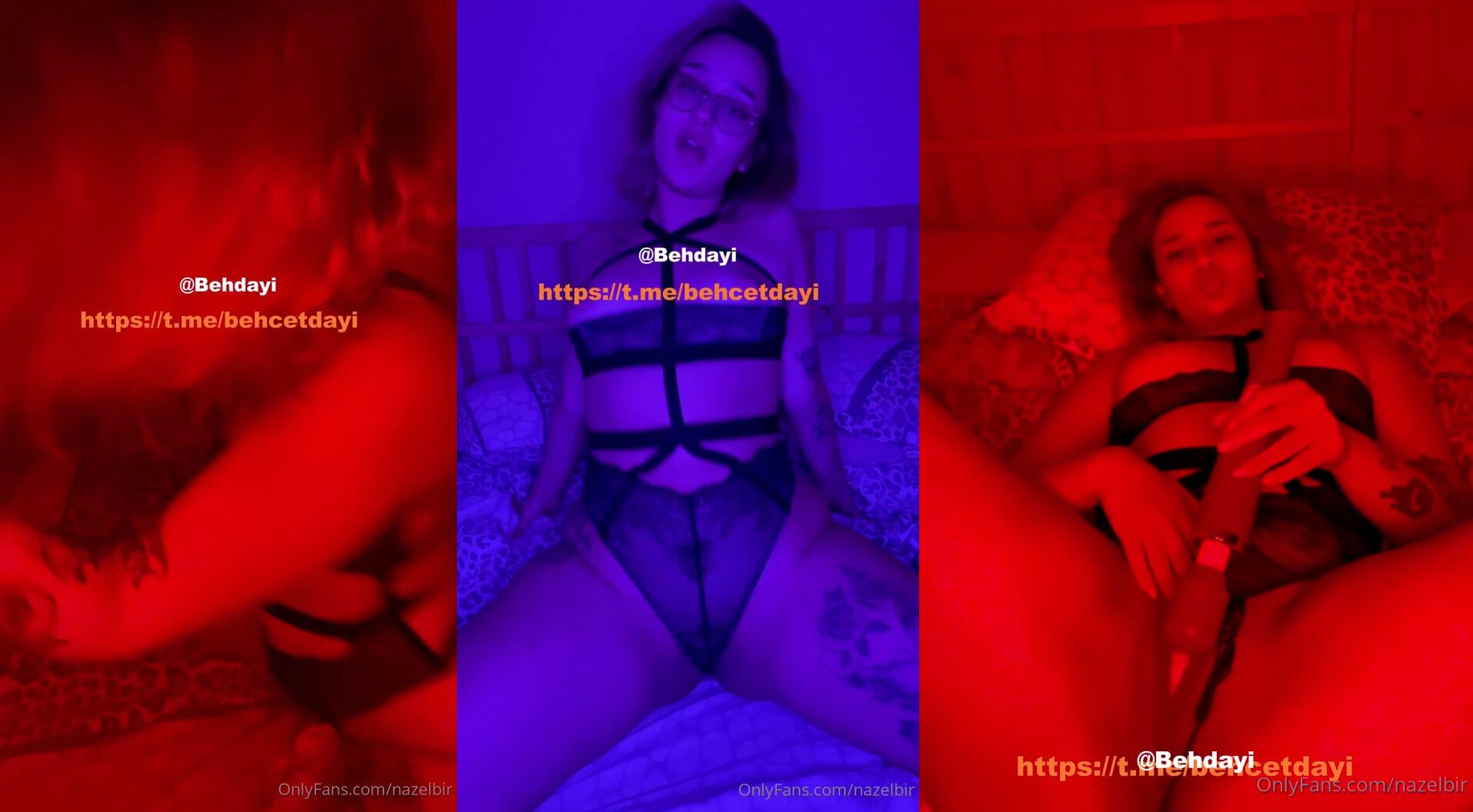 Naz Elbir Yatakta Amcığını Islatıp Kendiyle Oynuyor