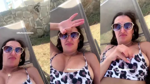 Eva Tango Live Güneşlenirken Meme Ucunu Gösteriyor