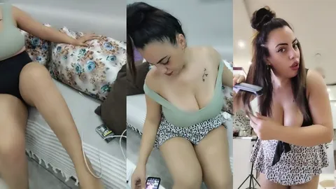 asil hatun tangoda filtrelerle oynayıp göğüs dekoltesini gösteriyor