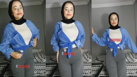 Tango Hatice türbanlı seksi pozlarla şov yapıyor