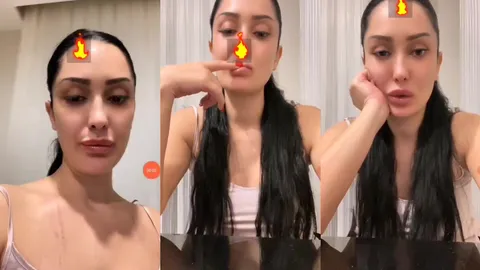 Zemheri Tango ateş efektiyle poz verip azdırıyor