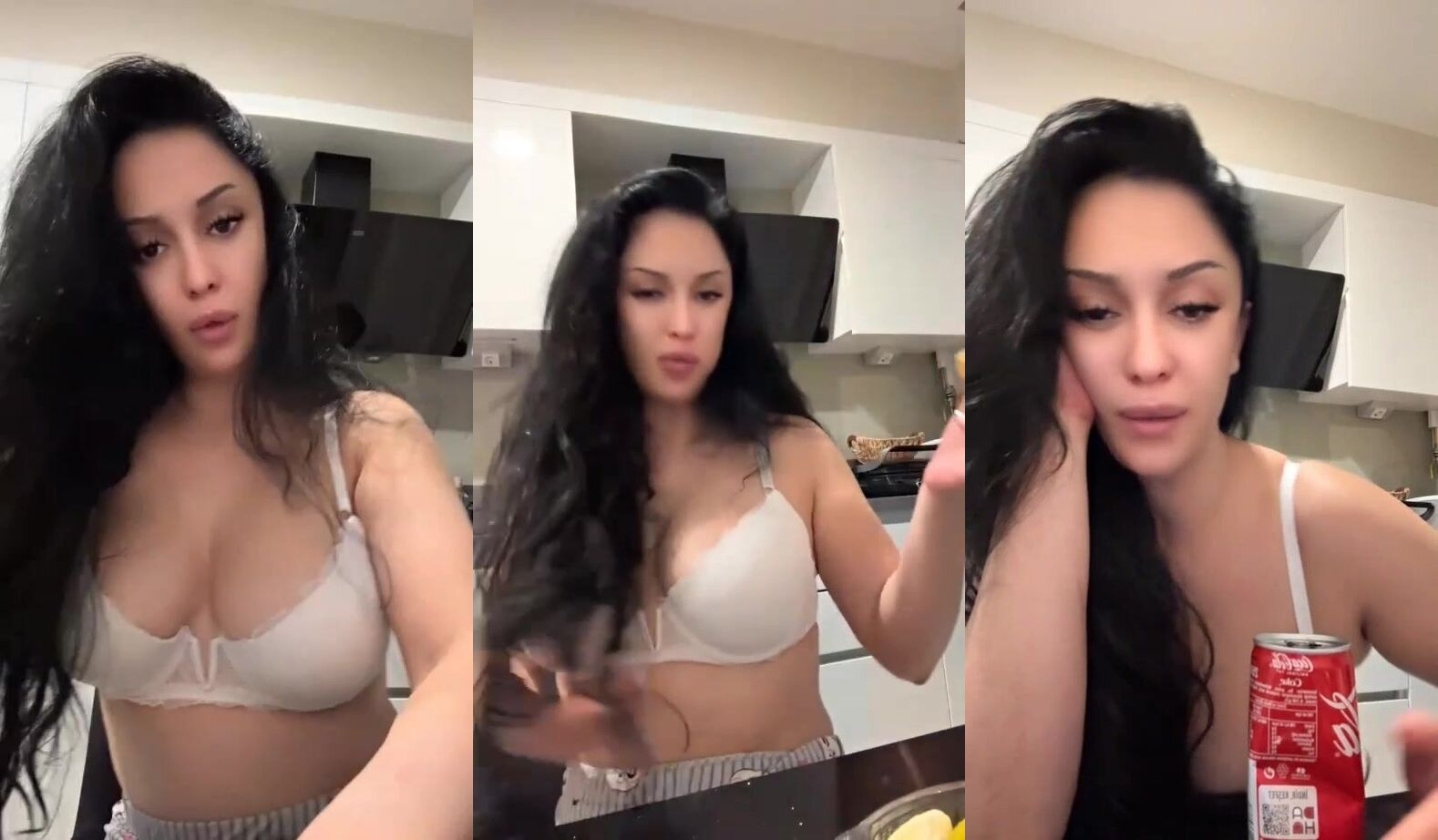 Zemheri Tango mutfakta seksi pozlarla kışkırtıyor