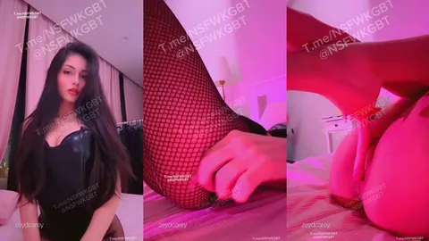 Zeydcarey Alya Vural pembe ışıkta amını okşuyor