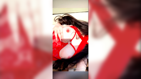 Zeydcarey Alya Vural kırmızı tangasıyla pencere kenarında mastürbasyon yapıyor