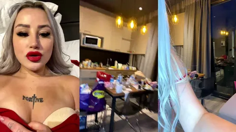 Tango Lara dövmeli sarışınla ateşli striptiz şovu