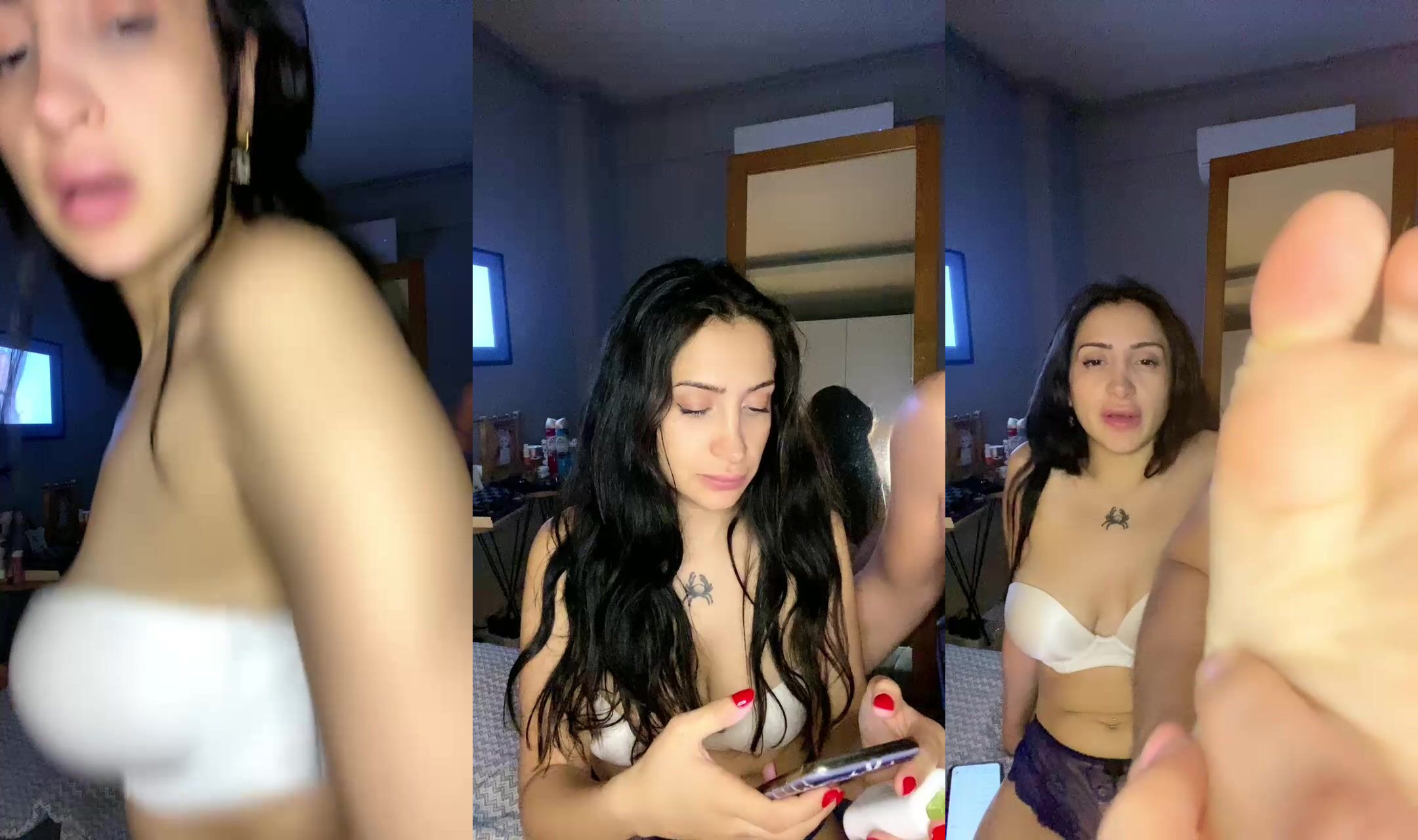 Tango Pabirli iç çamaşırıyla azgınca dans edip sakso çekiyor