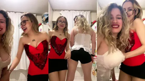 Tango Pabirli mutfakta kız arkadaşıyla yaramazlık yapıyor