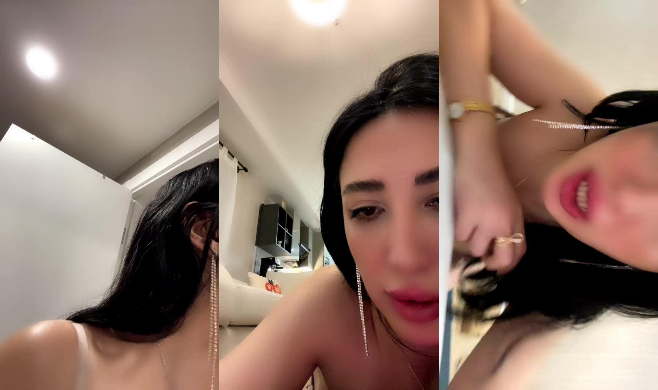 Tango Samael webcam şovunda dildoyla oynuyor