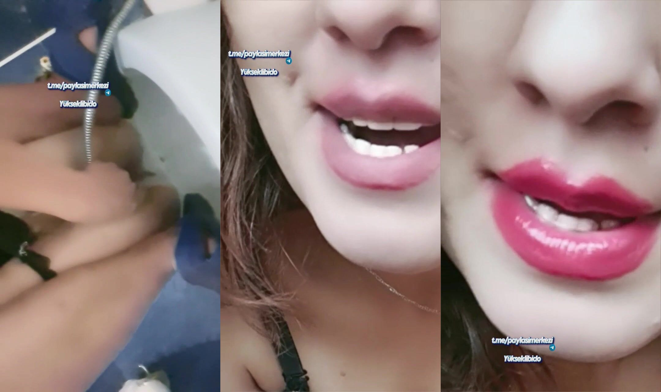 Sevgim tango webcamde duş başlığıyla amını suluyor