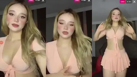 ceyda aria canlıda memelerini açıp saçını savuruyor