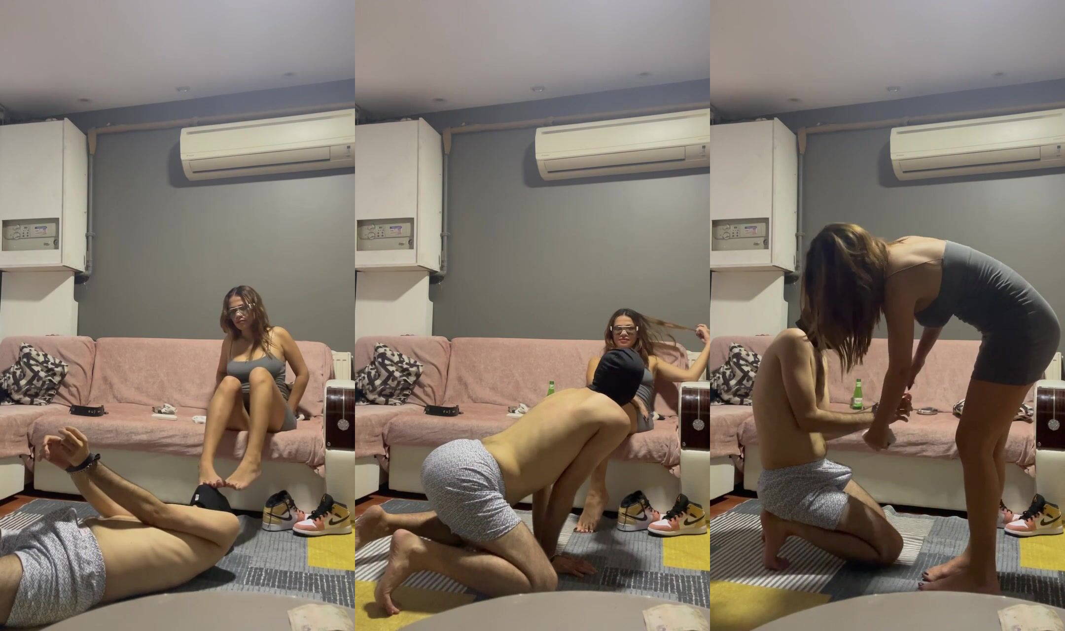 Köpek gibi tapıyor