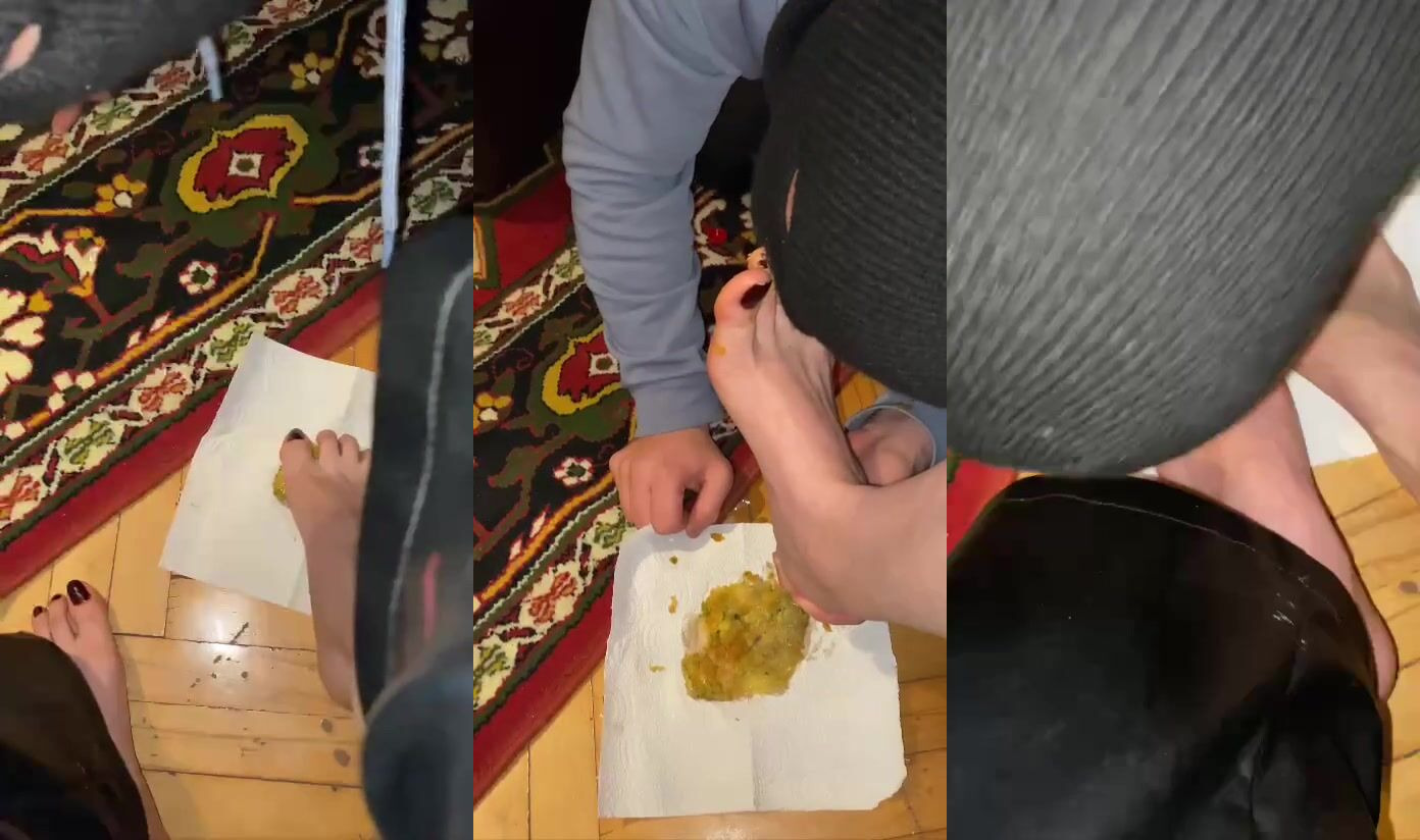 Mary Jane ayaklarıyla ezerek kölesini azdırıyor