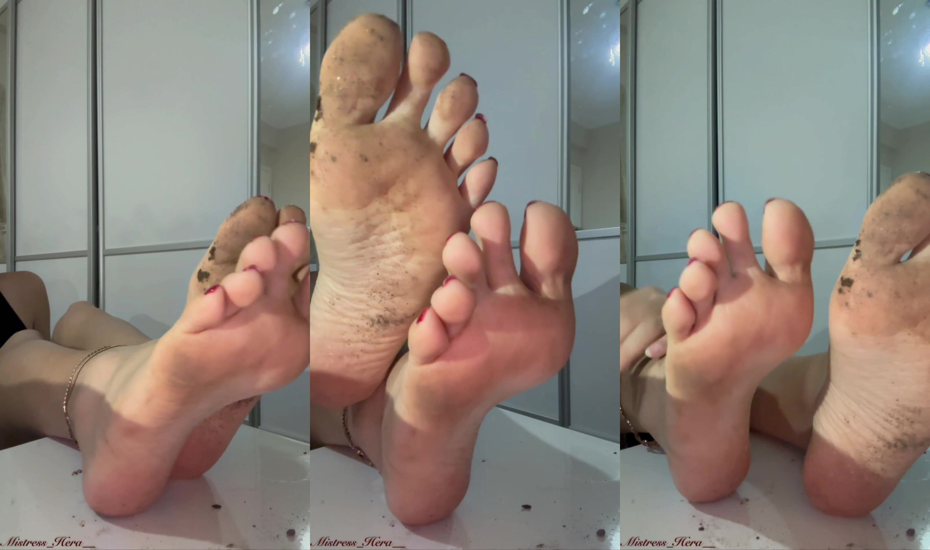 Çok kirli ayaklarım