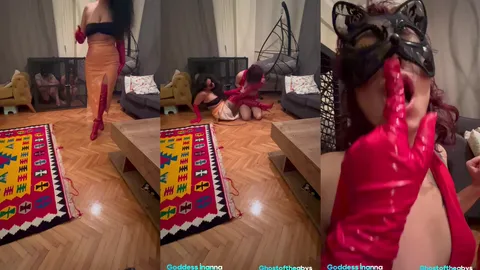 İştahlı bir şekilde ayak yalayan kadın köle