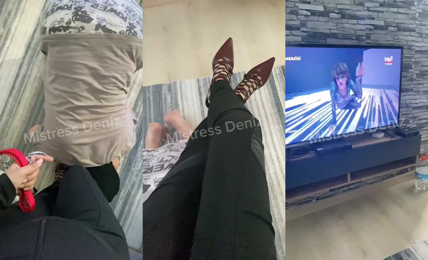 Evin içinde köle gezdirmece yapıyorum