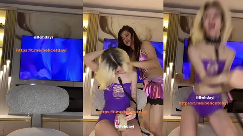 Tango Arden'in lezbiyen köle oyunuyla azgın bağlama seansı