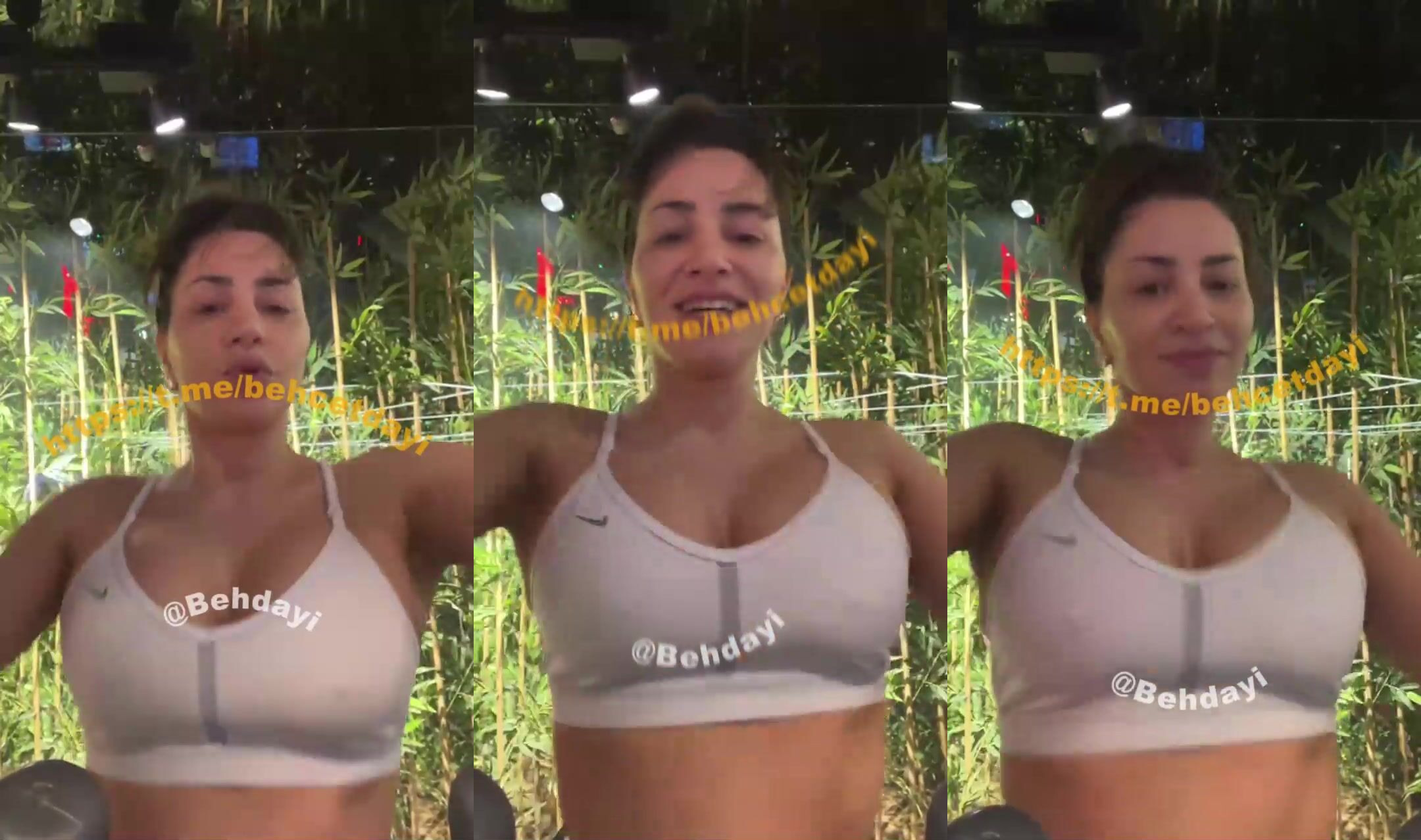 Serpil Cansız spor salonunda seksi pozlar veriyor