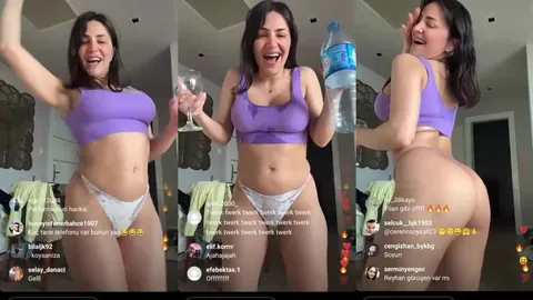 Serpil Cansız webcamde soyunup dans ediyor