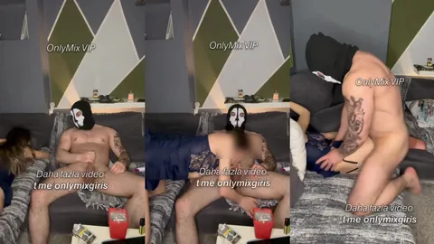 Maskeli Tylerheat sarışın kadını sert sikiyor