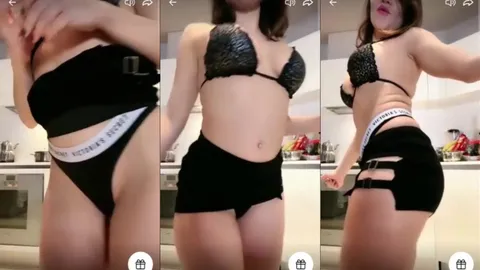 Serpil Cansız mutfakta seksi dansıyla kıvrılıyor, kalçalarını sallıyor