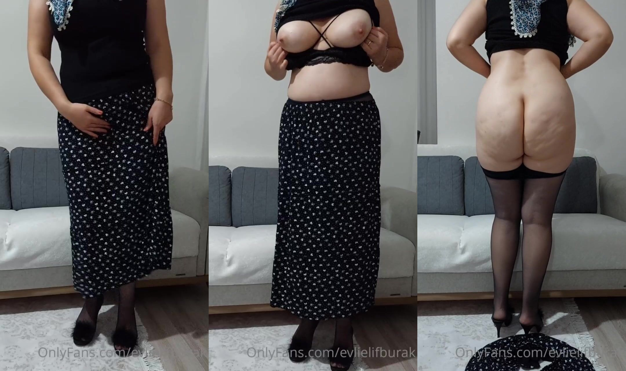 Evli Çift Burak kadını eteğini sıyırıp amını okşuyor