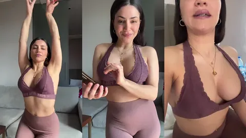 Serpil Cansız pembe tangada kalçalarını sallıyor