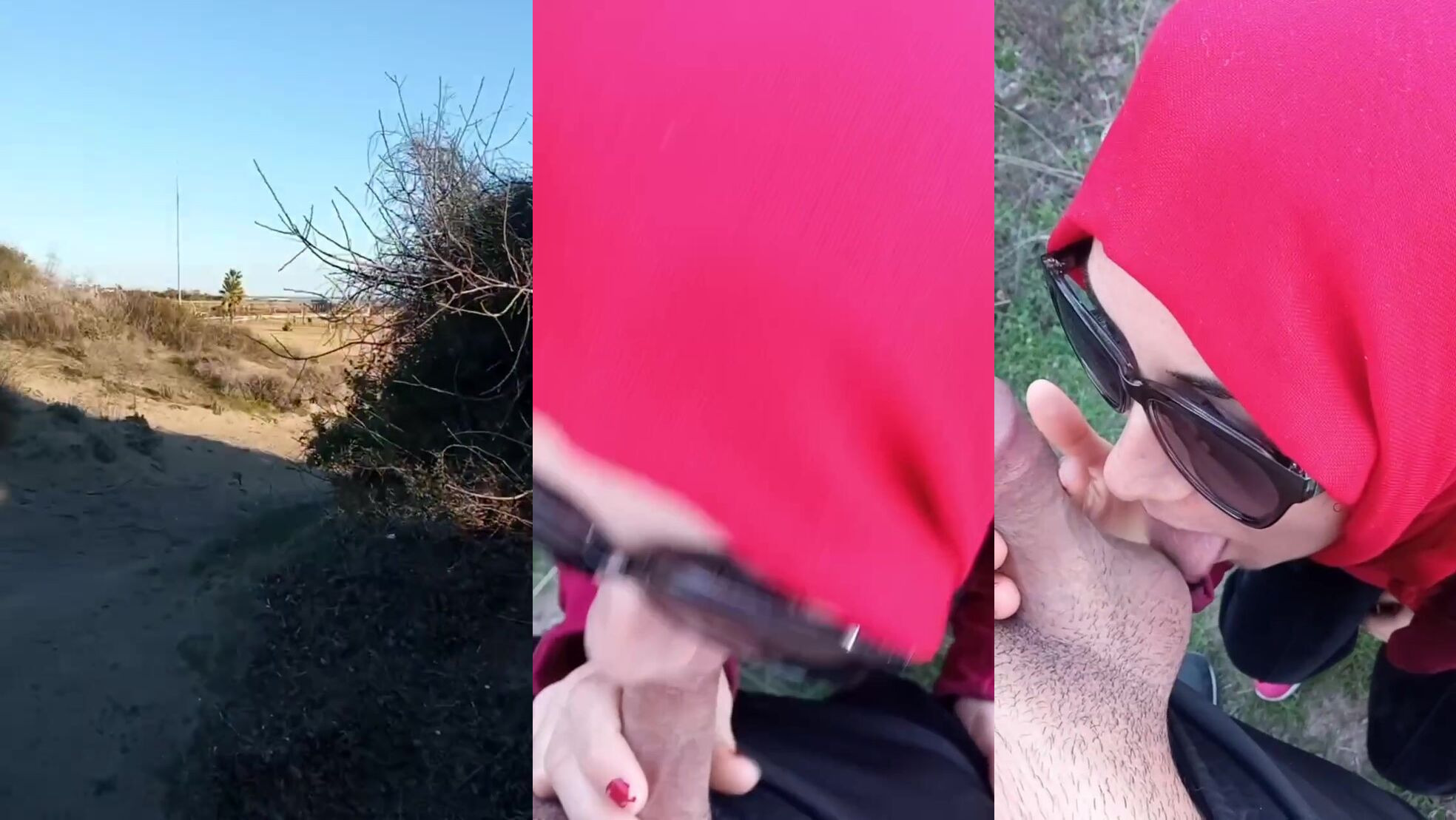 canan yenge ormanda yarak yalayıp emiyor