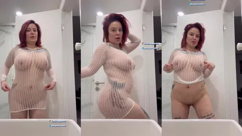 arzu yilmaz tangoda şeffaf elbisesiyle memelerini ve götünü gösteriyor