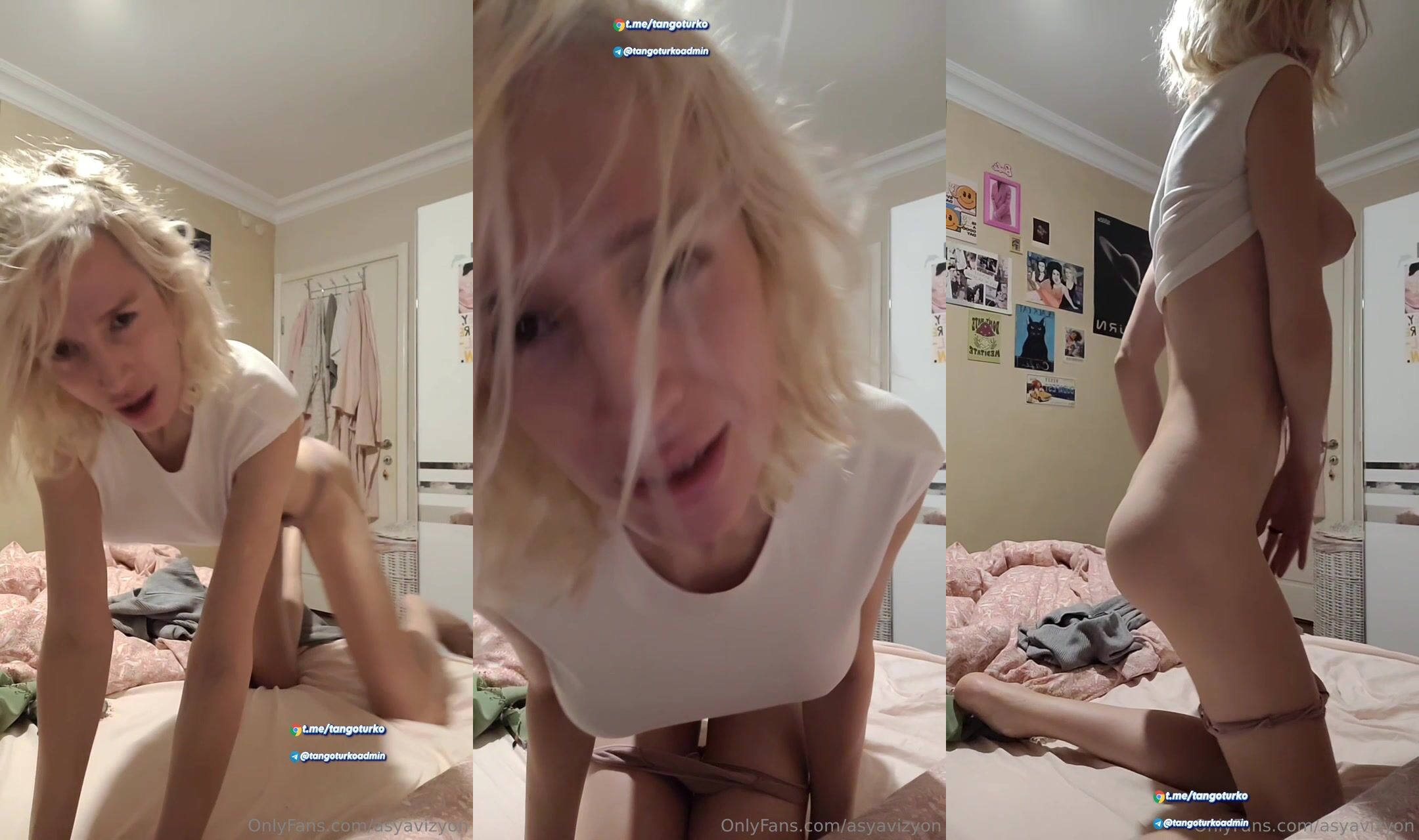 asya vizyon canlıda soyunup amını açıyor