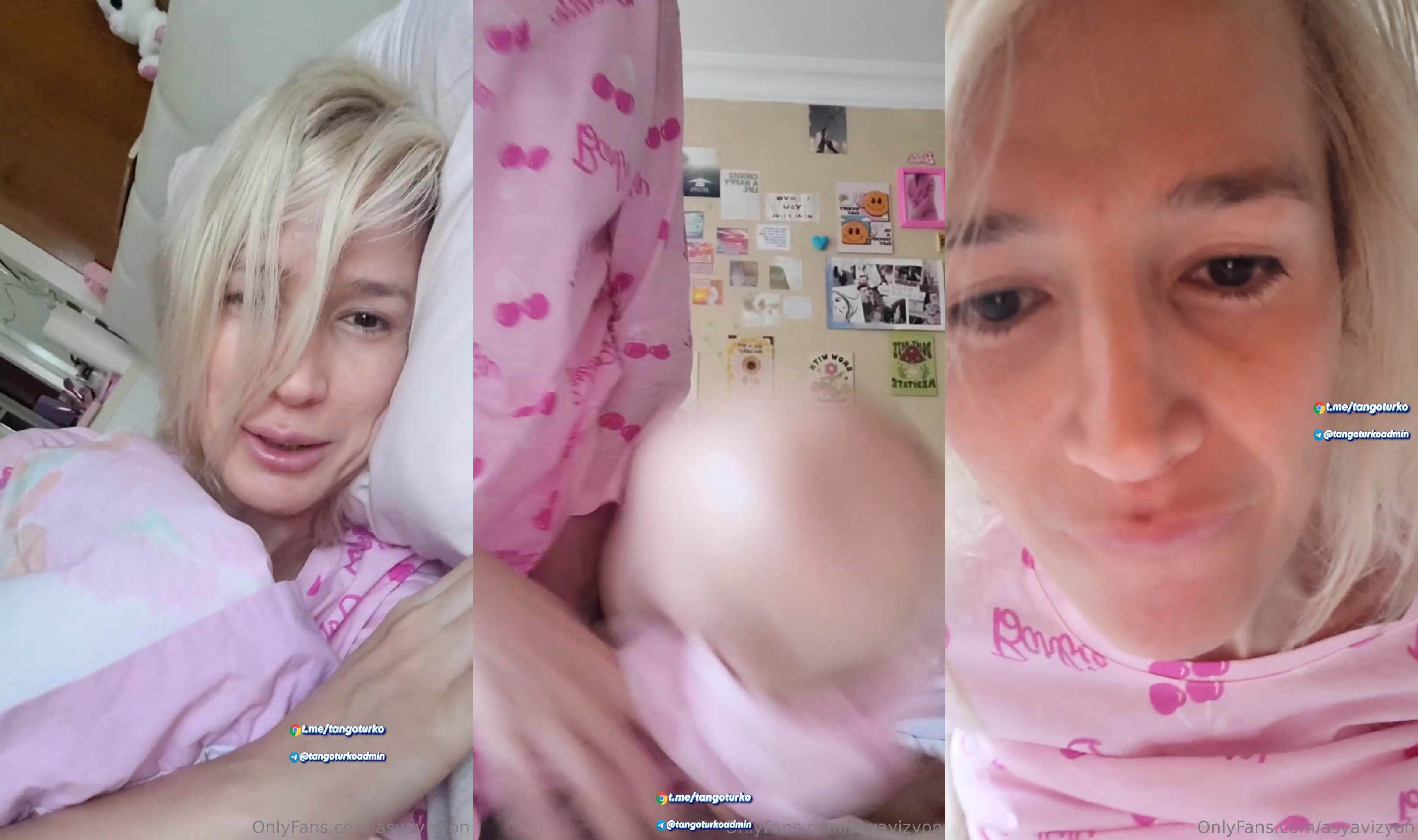 asya vizyon canlıda dildoyla amını inletiyor