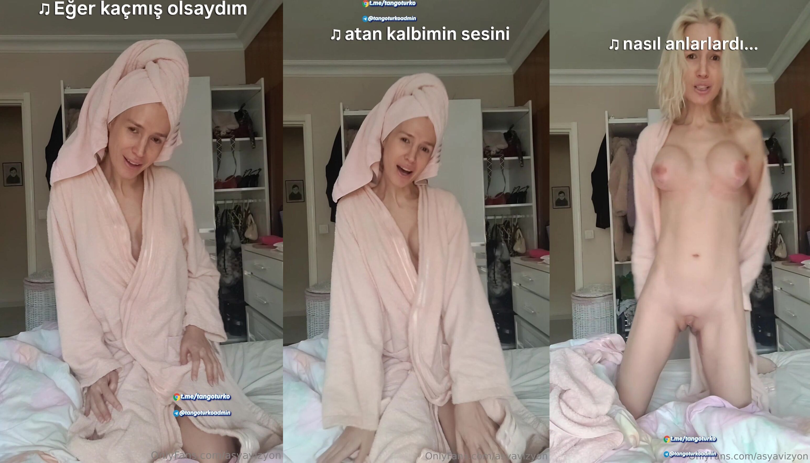 asya vizyon tangoda soyunup amını açıyor