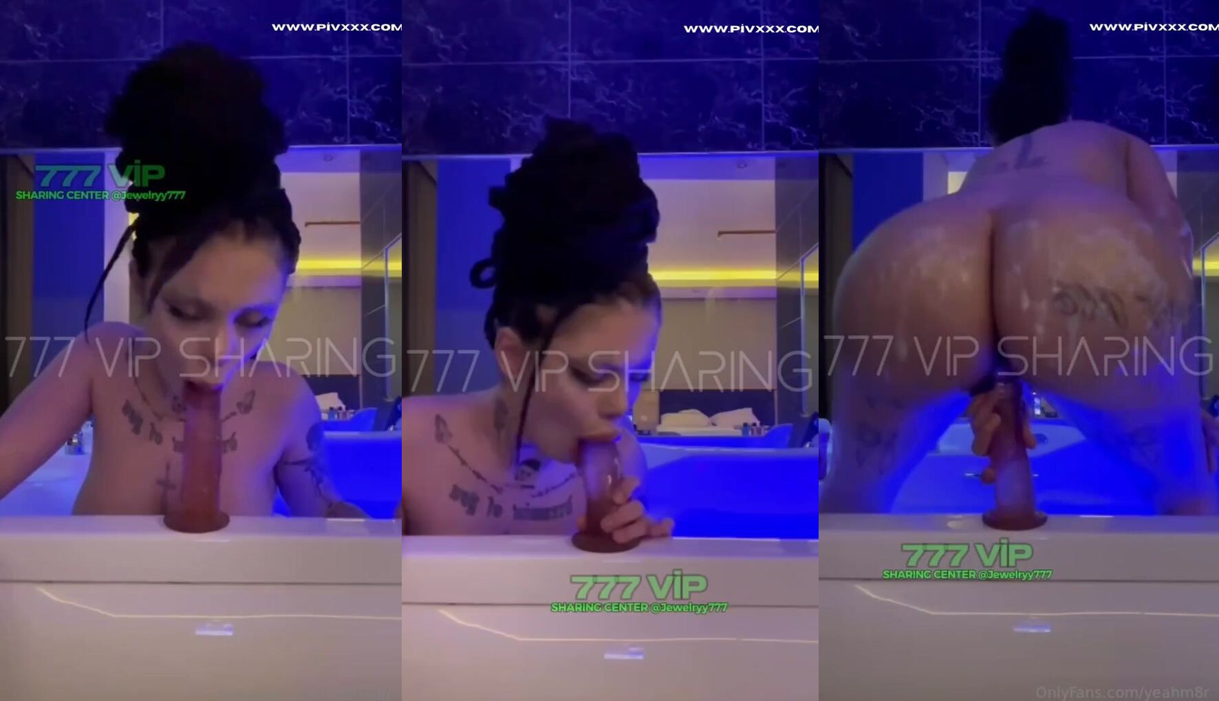Yeahmur dildoyu güzelce kayganlaştırdıktan sonra işini hallediyor