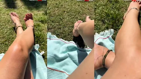 Çimenler üzerinde