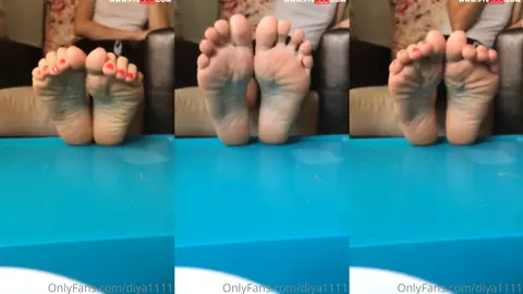 Ayak tabanlarımın güzelliğine bak