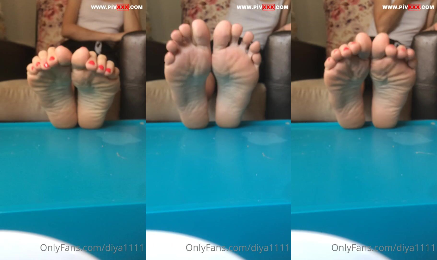 Ayak tabanlarımın güzelliğine bak