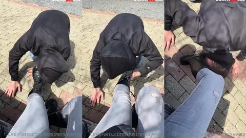 Worship my superior feet in public! 1