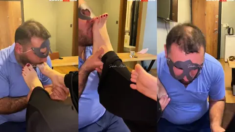 Ayak parmaklarımı emdirdim